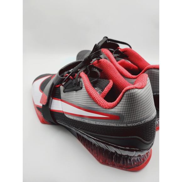 Sz 11 Nike Romaleos 4 Black Red White Weightlifting Shoes CD3463-003 Men’s New main image 4
